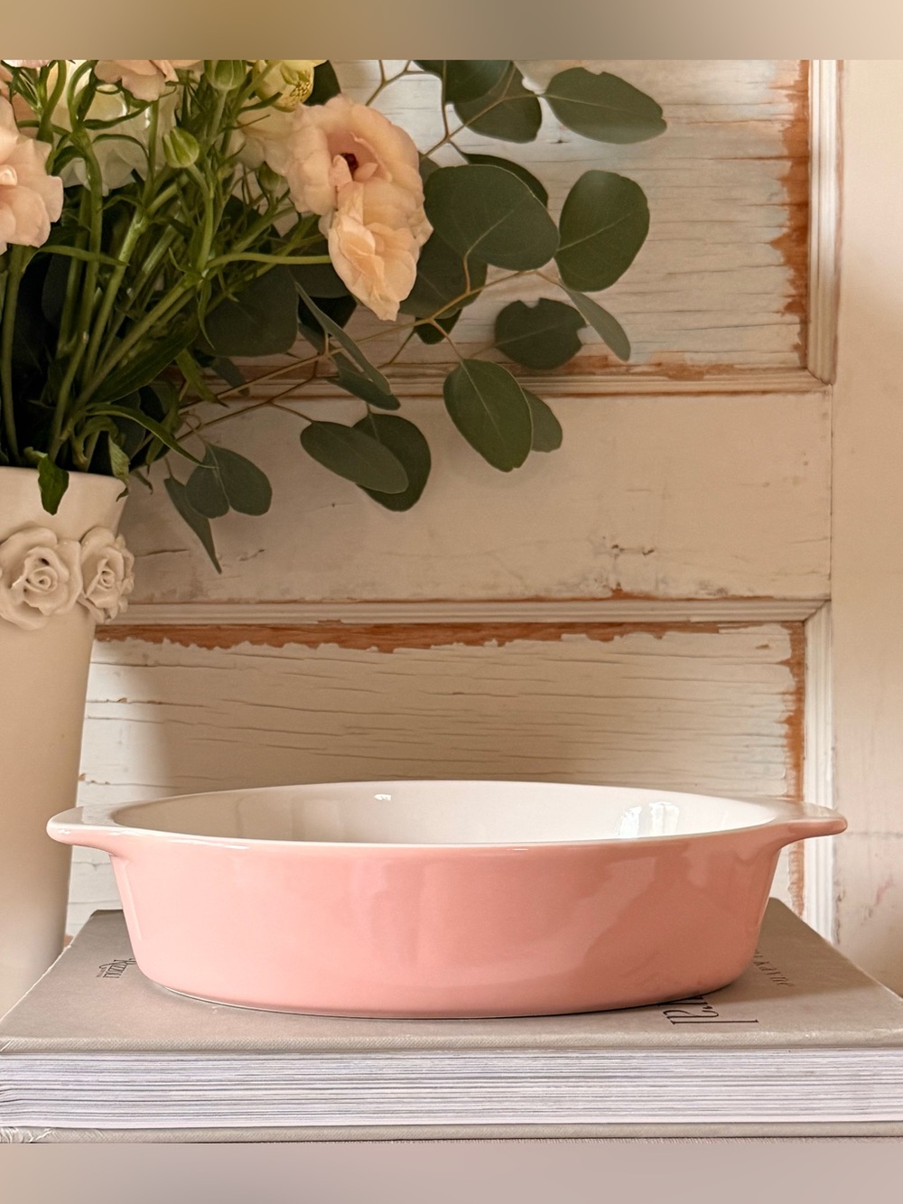 Threshold Stoneware Oval Bakeware Dish, 1 Quart, Pink